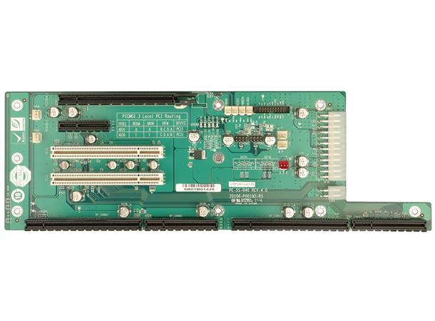 PE-5S-R40 5-slot, 1PCIe x16, 1PCIe x4, 2PCI 